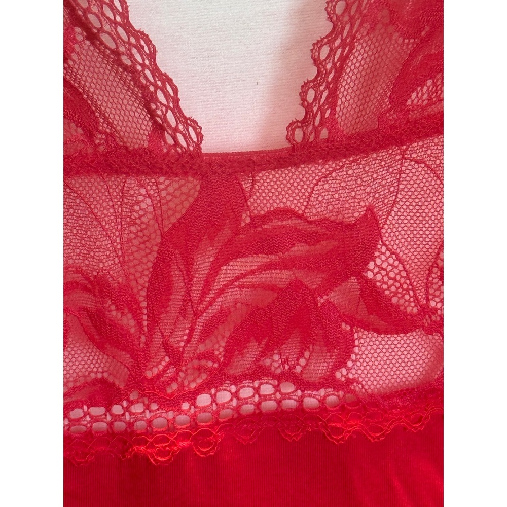 Soma Cool Nights Lace Bodice Chemise Hearts Desire Pink Red L 570317566 NEW - Picture 11 of 11